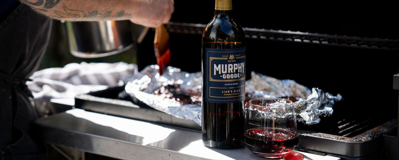 Wine with BBQ ribs